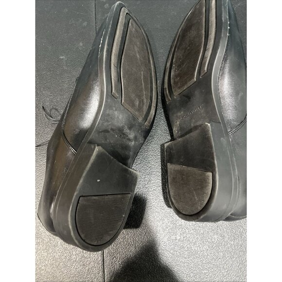 Rockport Black Leather Oxfords #APM72991 Men's 14M Apron Square Toe Formal Dress - Picture 6 of 8